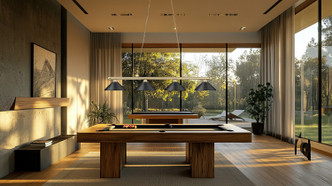 Cordon Four Light Billiard (2306-4HBR-MMB)