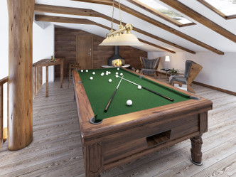 Cordon Four Light Billiard (2306-4HBR-WM16)