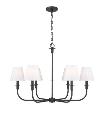 Z-Lite - 3049-32MB - Six Light Chandelier - Tova - Matte Black
