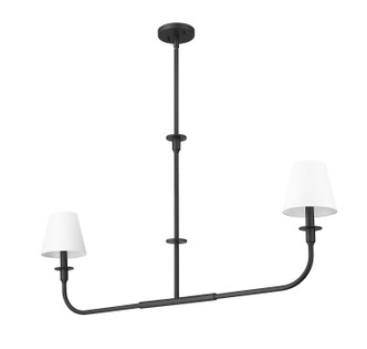 Tova Two Light Linear Chandelier (3049-42L-MB)
