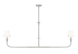 Tova Two Light Linear Chandelier (3049-60L-BN)
