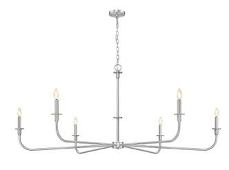 Tova Six Light Chandelier (3049-62BN)