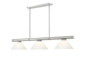 Z-Lite - 3050-3BN-AMO14 - Three Light Billiard - Vanguard - Brushed Nickel