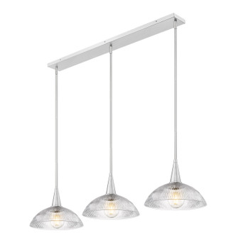 Z-Lite - 3051P12-3L-BN - Three Light Linear Chandelier - Lunelle - Brushed Nickel