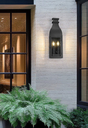 Toulouse Two Light Outdoor Wall Light (5030M-BK)