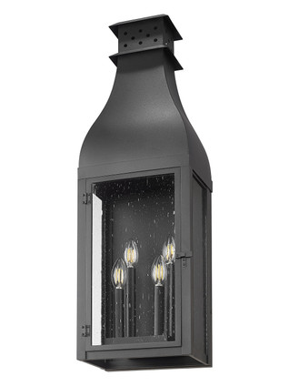Toulouse Four Light Outdoor Wall Mount (5030XL-BK)
