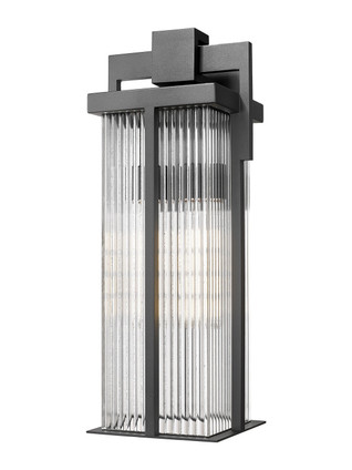 Z-Lite - 5031B-BK - Two Light Outdoor Wall Light - Fortis - Sand Black