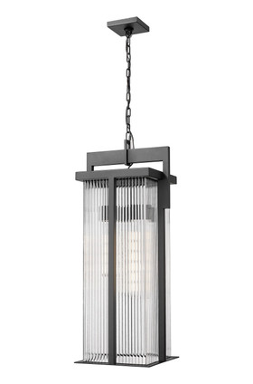 Z-Lite - 5031CHXL-BK - Three Light Outdoor Chain Mount Ceiling Fixture - Fortis - Sand Black