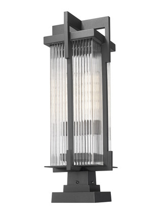 Fortis Two Light Outdoor Pier Mount (5031PHBS-SQPM-BK)
