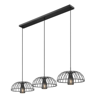 Z-Lite - 623P16-3L-MB - Three Light Linear Chandelier - Valencia - Matte Black