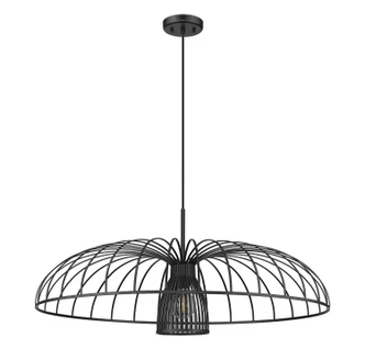 Valencia One Light Pendant (623P35-MB)