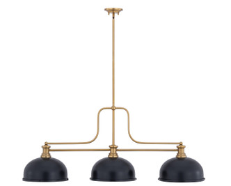 Z-Lite - 725-3HBR-D12MB - Three Light Billiard - Melange - Heritage Brass