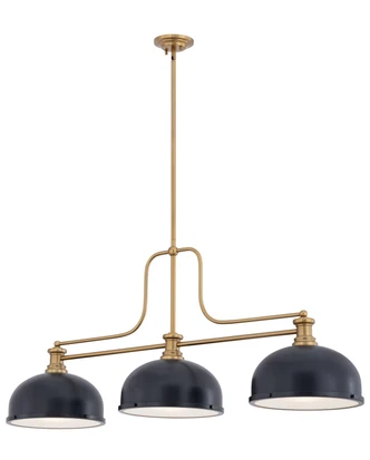 Melange Three Light Billiard (725-3HBR-D12MB)