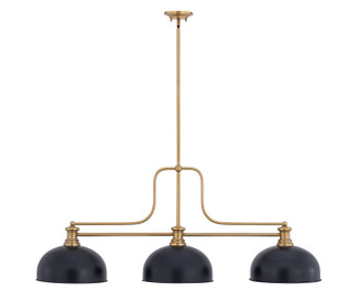Z-Lite - 725-3HBR-D13MB - Three Light Billiard - Melange - Heritage Brass