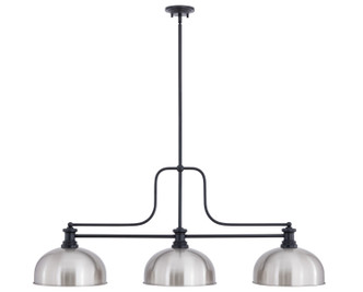 Z-Lite - 725-3MB-D13BN - Three Light Billiard - Melange - Matte Black