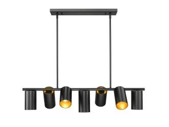 Lumina Seven Light Linear Chandelier (7520-7L-MB)