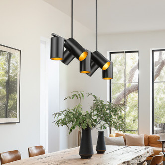 Lumina Seven Light Linear Chandelier (7520-7L-MB)