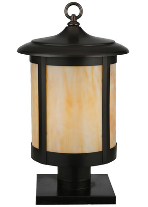 Meyda Tiffany - 113009 - One Light Post Mount - Fulton - Craftsman Brown