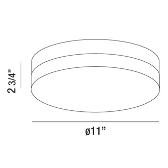 KOSS KOSS,1LT LED FLUSHMNT,LRG,CHR (30152-014)