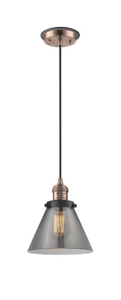 Innovations - 201CBP-ACBK-G43 - One Light Mini Pendant - Franklin Restoration - Antique Copper