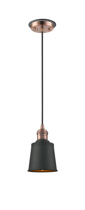 Innovations - 201CBP-ACBK-M9-BK - One Light Mini Pendant - Franklin Restoration - Antique Copper