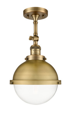 Innovations - 201F-BB-HFS-82-BB - One Light Semi-Flush Mount - Franklin Restoration - Brushed Brass