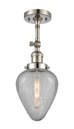 Innovations - 201F-PN-G165-LED - LED Semi-Flush Mount - Franklin Restoration - Polished Nickel