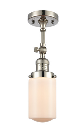 Innovations - 201F-PN-G311 - One Light Semi-Flush Mount - Franklin Restoration - Polished Nickel