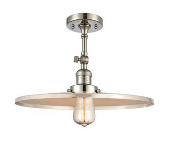 Innovations - 201F-PN-MFR-PN-16 - One Light Semi-Flush Mount - Franklin Restoration - Polished Nickel