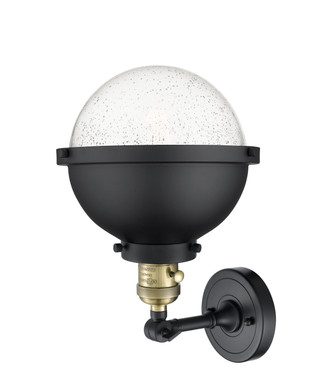 Franklin Restoration One Light Wall Sconce (203SW-BAB-HFS-84-BK)
