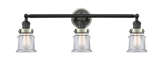 Innovations - 205BK-BPSN-HRSN-G182S - Three Light Bath Vanity - Franklin Restoration - Matte Black