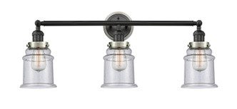 Innovations - 205BK-BPSN-HRSN-G184 - Three Light Bath Vanity - Franklin Restoration - Matte Black