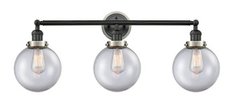 Innovations - 205BK-BPSN-HRSN-G202-8 - Three Light Bath Vanity - Franklin Restoration - Matte Black