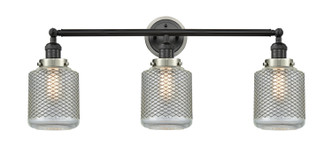 Innovations - 205BK-BPSN-HRSN-G262 - Three Light Bath Vanity - Franklin Restoration - Matte Black