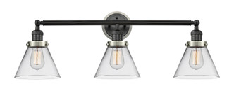 Innovations - 205BK-BPSN-HRSN-G42 - Three Light Bath Vanity - Franklin Restoration - Matte Black