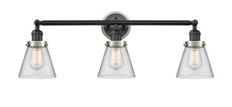 Innovations - 205BK-BPSN-HRSN-G62 - Three Light Bath Vanity - Franklin Restoration - Matte Black