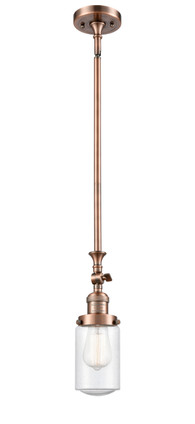 Innovations - 206-AC-G314 - One Light Mini Pendant - Franklin Restoration - Antique Copper