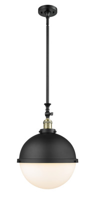 Innovations - 206-BAB-HFS-121-BK - One Light Pendant - Franklin Restoration - Black Antique Brass