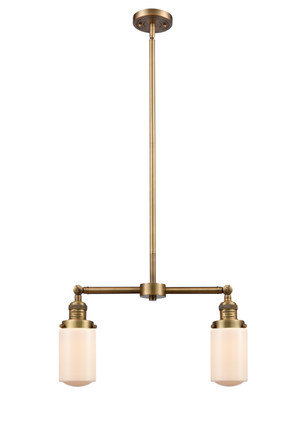 Innovations - 209-BB-G311 - Two Light Island Pendant - Franklin Restoration - Brushed Brass
