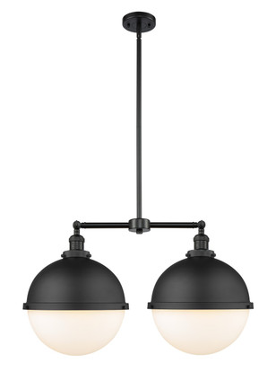 Innovations - 209-BK-HFS-121-BK-LED - LED Island Pendant - Franklin Restoration - Matte Black