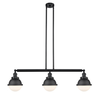 Innovations - 213-BK-HFS-61-BK - Three Light Island Pendant - Franklin Restoration - Matte Black