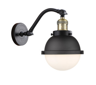 Innovations - 515-1W-BAB-HFS-61-BK - One Light Wall Sconce - Franklin Restoration - Black Antique Brass