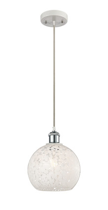 Innovations - 516-1P-WPC-G1216-8WM - LED Mini Pendant - Ballston - White Polished Chrome