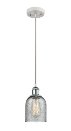 Innovations - 516-1P-WPC-G257-LED - LED Mini Pendant - Ballston - White Polished Chrome