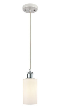 Innovations - 516-1P-WPC-G801 - One Light Mini Pendant - Ballston - White Polished Chrome