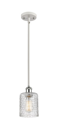 Innovations - 516-1S-WPC-G112C-5CL - One Light Mini Pendant - Ballston - White Polished Chrome