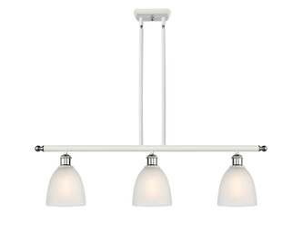 Innovations - 516-3I-WPC-G381 - Three Light Island Pendant - Ballston - White Polished Chrome