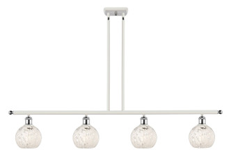 Innovations - 516-4I-WPC-G1216-6WM - LED Island Pendant - Ballston - White Polished Chrome
