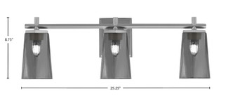 Franklin Three Light Bath Bar (1213-GP-262)