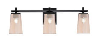 Toltec Lighting - 1213-MB-263 - Three Light Bath Bar - Franklin - Matte Black